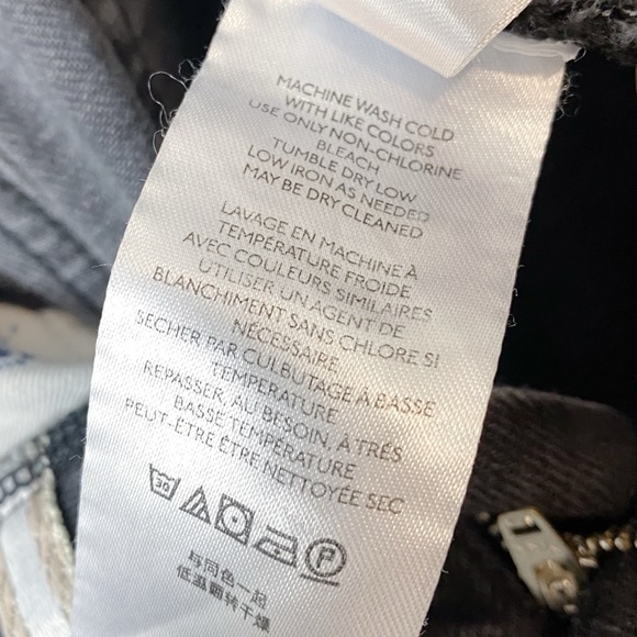 Anthro Pilcro Slim Boyfriend Distressed Black Jeans - Picture 15 of 15